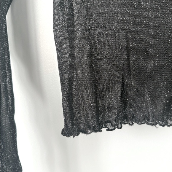 Brandy Melville Transparent Diamond Stars Top - Picture 2 of 4